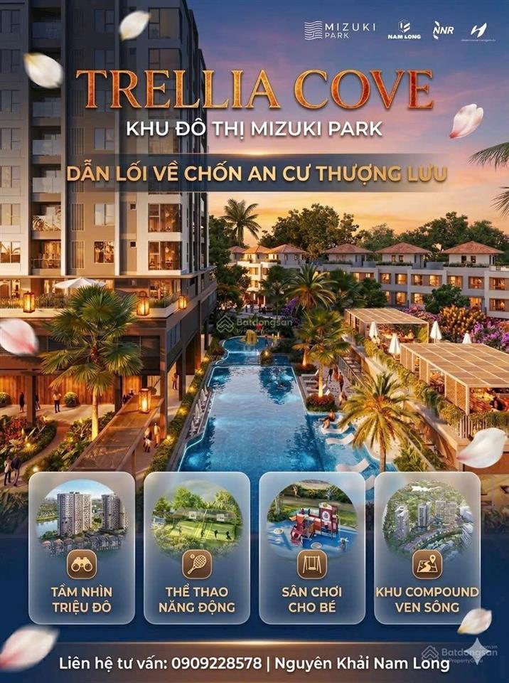 Cần bán căn 59m2 trellia cove thanh toán theo tiến độ chuẩn đến tháng 06/2027 giá chỉ 4.1x tỷ