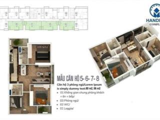 Tôi chính chủ bán căn 05 (dt 78.37m2)  3pn chung cư handico complex 33 lê văn lương, có sẵn hđmb
