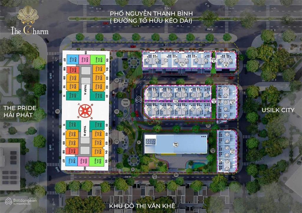 Bán căn góc 3pn diện tích 91,5m2 chung cư the charm an hưng giá cắt lỗ thấp hơn giá hđmb 7,6 tỷ
