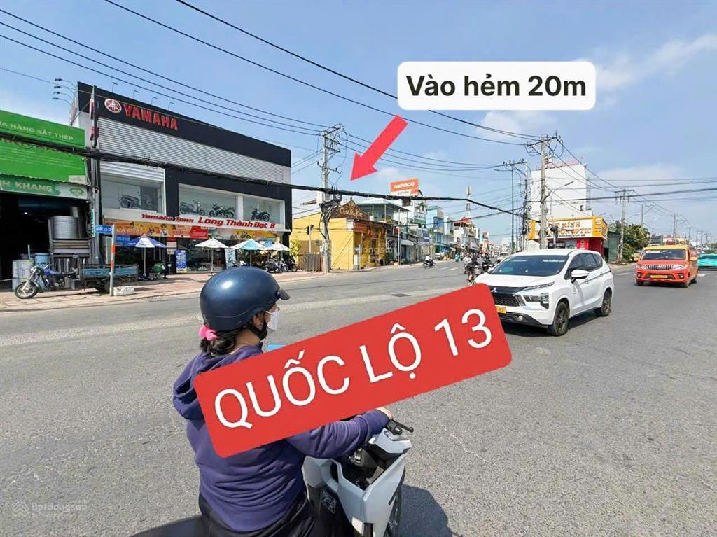 Đất đẹp hẻm 647 quốc lộ 13 hiệp bình phước hạ tầng kết cấu xây nhà 1 trệt 1lửng 2 lầu