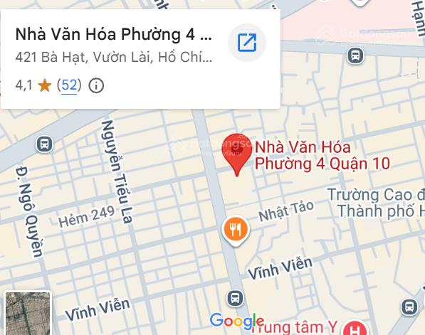 Cho thuê nhà mặt tiền 323a nguyễn tri phương quận 10