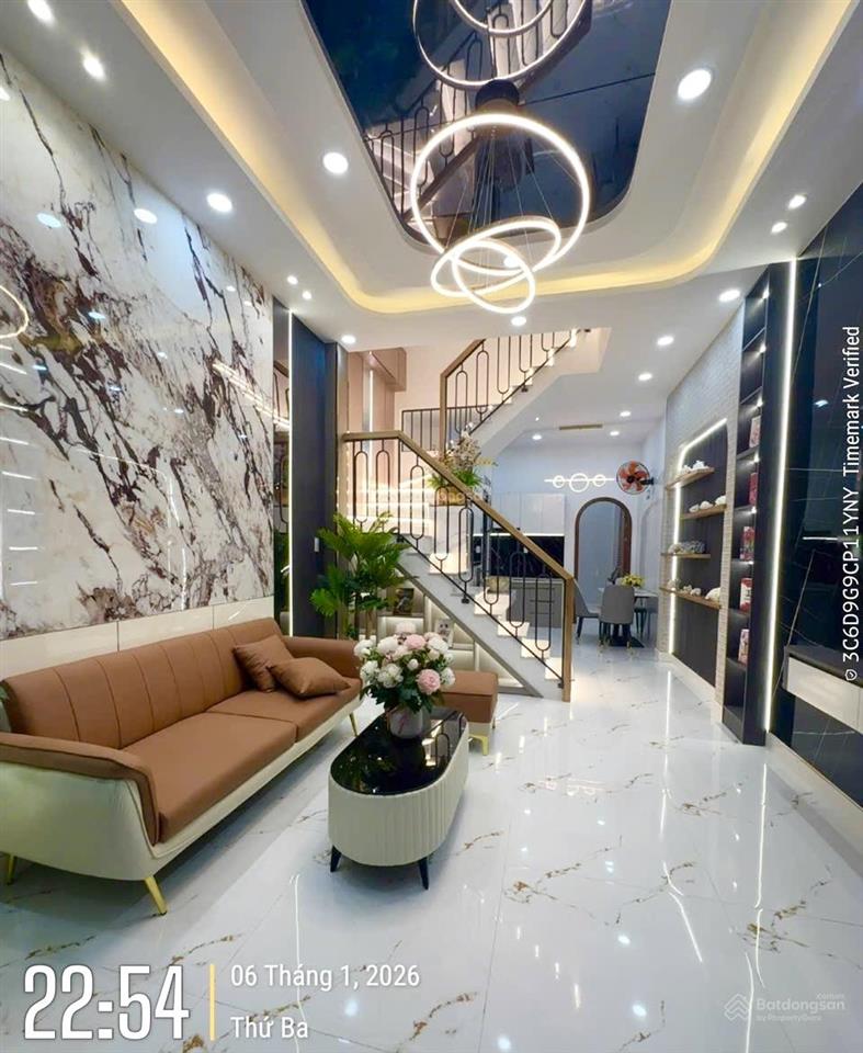 Hẻm xe hơi phạm văn chiêu  sát nguyễn văn khối  5pn full nội thất  7.2 tỷ