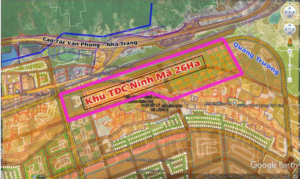 Bán đất tđc ninh mã, cạnh nút giao cao tốc, vị trí vàng tại kkt vân phong