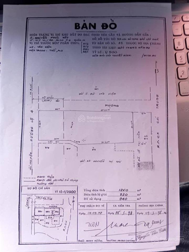 Mt nguyễn cửu phú dt 1.260m , chỉ 40 tỷ