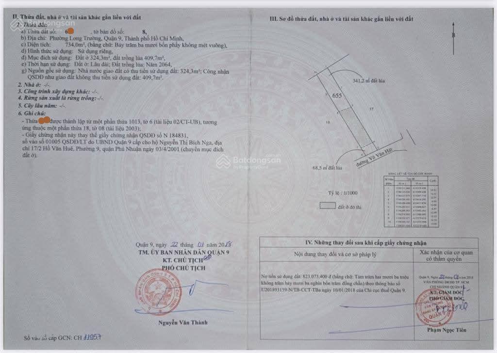 Mt võ văn hát, chỉ 35 tỷ, 734m² đất, 2 mặt tiền long trường q9