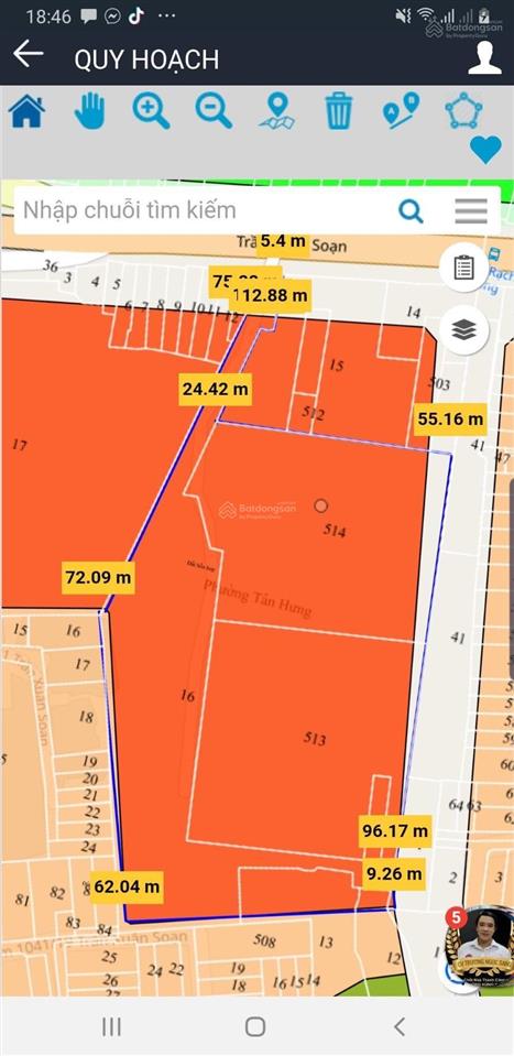 Q7, chỉ 730 tỷ, dt 7.566m² (full thổ), vị trí đẹp, tân hưng, trần xuân soạn, q7