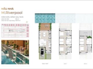 Nhà phố biển, full nội thất chỉ việc đến nghỉ dưỡng, tận hưởng, có bể bơi sau nhà. ck lên tới 34%