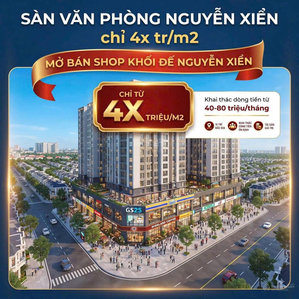 Shophouse chân đế, sàn văn phòng giá chỉ từ 4x tr/m2  chung cư ở vành đai 3 trung tâm q.thanh xuân