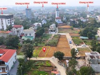 Bán mảnh đất ngay chân chung cư mini ở tân xã, hòa lạc  cách fpt 5 phút di chuyển giá nhỉnh 3 tỷ