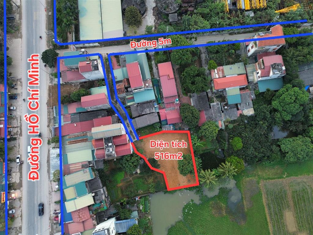 516m  làn 2 đường hồ chí minh  chỉ loanh quanh 10tr/m2