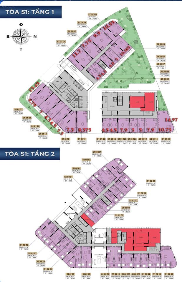 Căn góc khối đế duy nhất mặt sông mua trực tiếp từ cdt dự án symphony, s1.01.18 toà s1, 24 tỷ