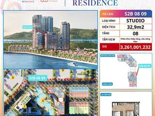 Bán nhanh căn hộ studio view pháo hoa, tòa s2, diện tích 32,9m2, tầng 8, view trực diện sông hàn
