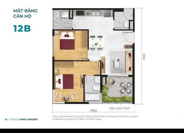 D  aqua 2pn + , 2wc 74m2, xả hàng tết 4.6x tỷ