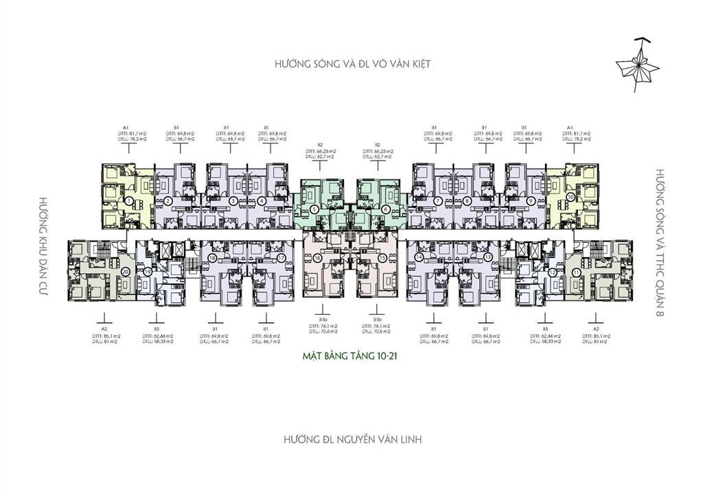 Suất ưu đãi bán saigon skyview 70m2
