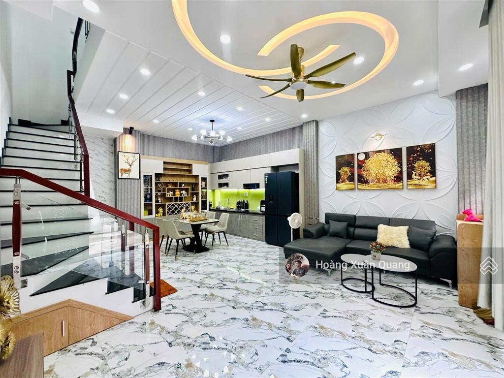 Nhà đẹp chính chủ đường số 3, p.9, gò vấp, hẻm xe hơi full nội thất cao cấp