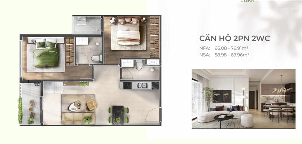 Bán căn hộ 2pn2wc 66,5m2 toà risa tầng cao view landmark 81 chỉ 3,1 tỷ.  0912 381 ***