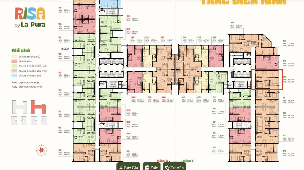 Bán căn hộ 2pn2wc 66,5m2 toà risa tầng cao view landmark 81 chỉ 3,1 tỷ.  0912 381 ***