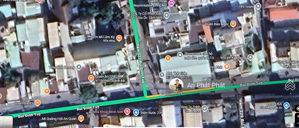 Bán nhà hẻm 222 bùi đình túy nhà c4 dt 95m xe hơi thông