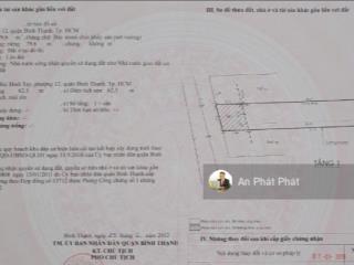 Bán nhà hẻm 222 bùi đình túy nhà c4 dt 95m xe hơi thông
