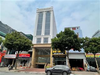 Cho thuê tòa văn phòng 9 tầng mặt phố ngô gia tự. . dt 315m2, mt 8.3m nở hậu. giá 300tr/th