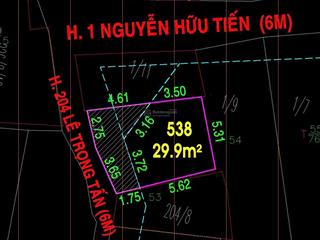 Chỉ 3.18 tỷ có ngay đất ngang 6m gần aeon mall tân phú
