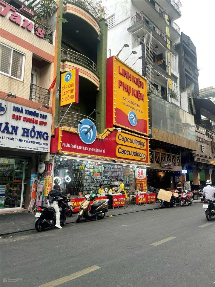 Bán nhà mặt tiền đường bùi viện, quận 1 (4,50x12,5m2)hđt 180triệu/th giá 75 tỷ