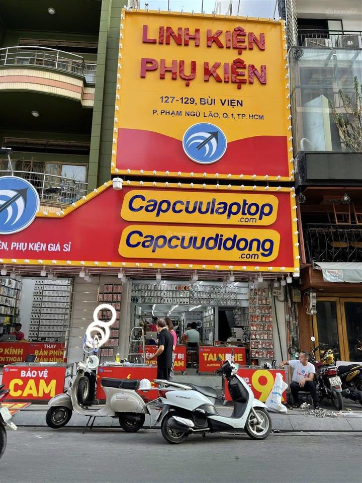 Bán nhà mặt tiền đường bùi viện, quận 1 (4,50x12,5m2)hđt 180triệu/th giá 75 tỷ