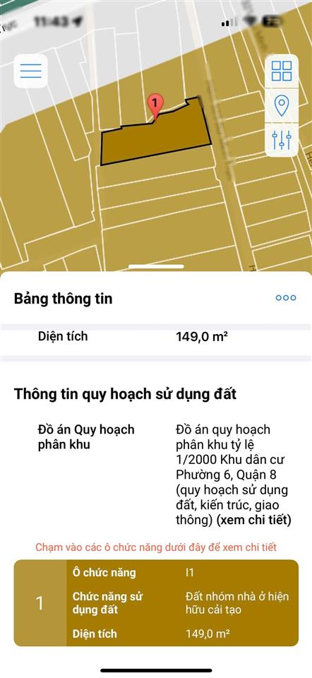 Bán gấp đất p6 q8 full thổ cư công chứng sang tên trong ngày