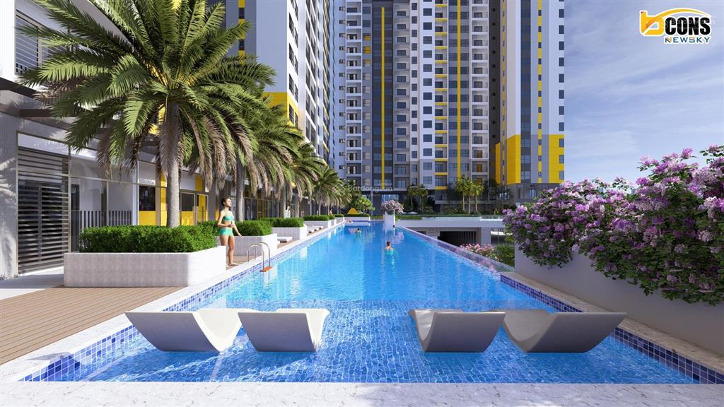 Căn hộ 65m2 view đẹp  hướng tây nam gió mát, giá giai đoạn 1