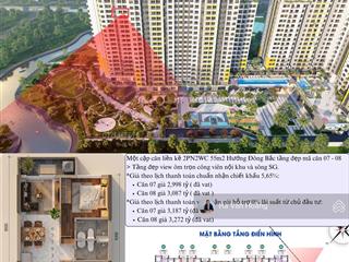 Căn hộ 2pn2wc, view sông và công viên nội khu rất đẹp, tầng 18 đẹp số nhà đẹp