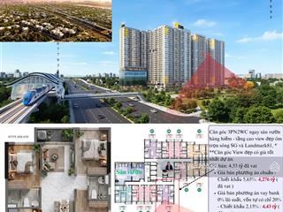Hiếm  căn góc hoa hậu 3pn tầng sân vườn view ôm trọn sông, chỉ 4,276 tỷ đã vat