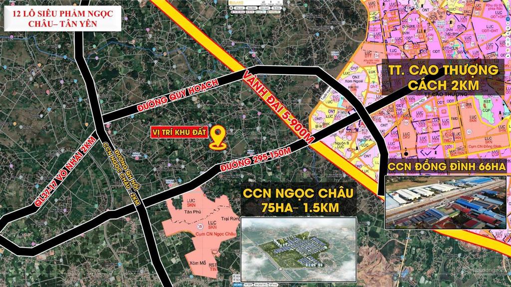 Bảng hàng 8 lô fo đất ven công nghiệp tại ngọc châu tân yên mặt bằng vị trí cực đẹp