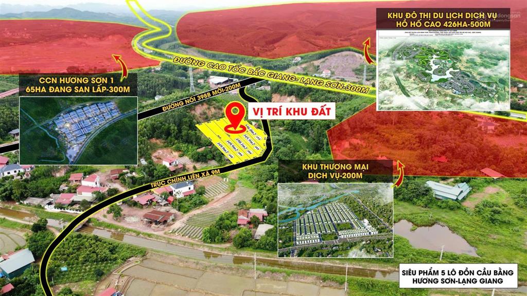 Bán mảnh đất trục xã 150m2 cách cổng cụm công nghiệp 500m  đường rộng 9m