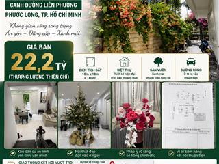 Bán biệt thự 185m2, 4pn, 5wc tại liên phường, 22,2 tỷ vnd