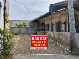 Đất thổ cư 61m2 đường nhựa 6m, sổ riêng, có hỗ trợ vay giá 2,2 tỷ