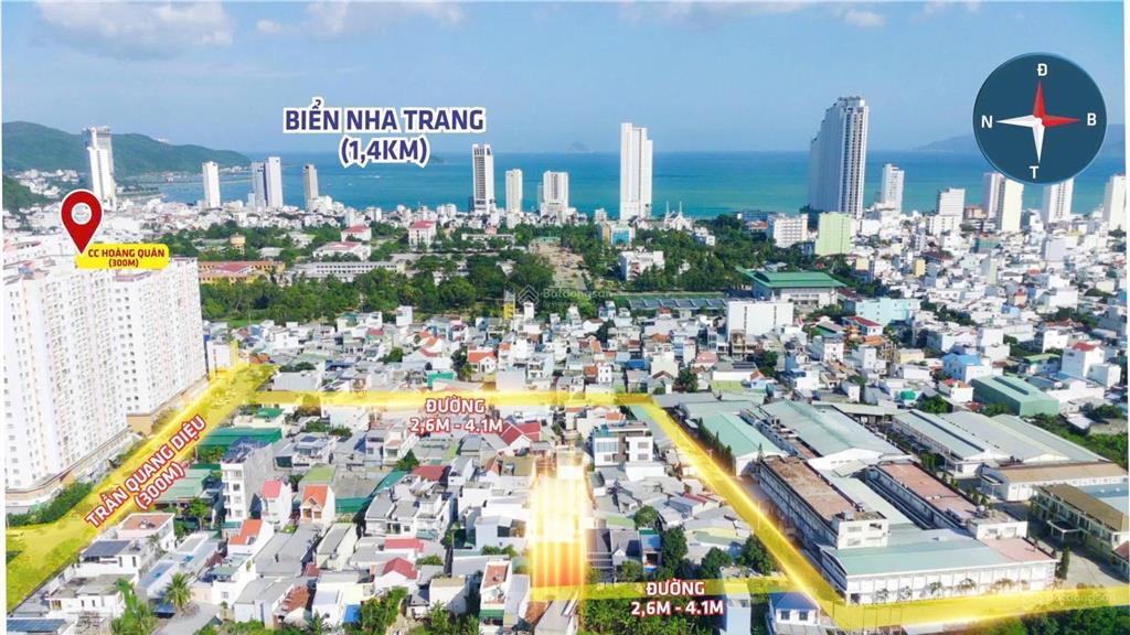 Bán lô đất hẻm trần quang diệu vĩnh hoà, gần biển gần trường, ngay chung cư hoàng quân