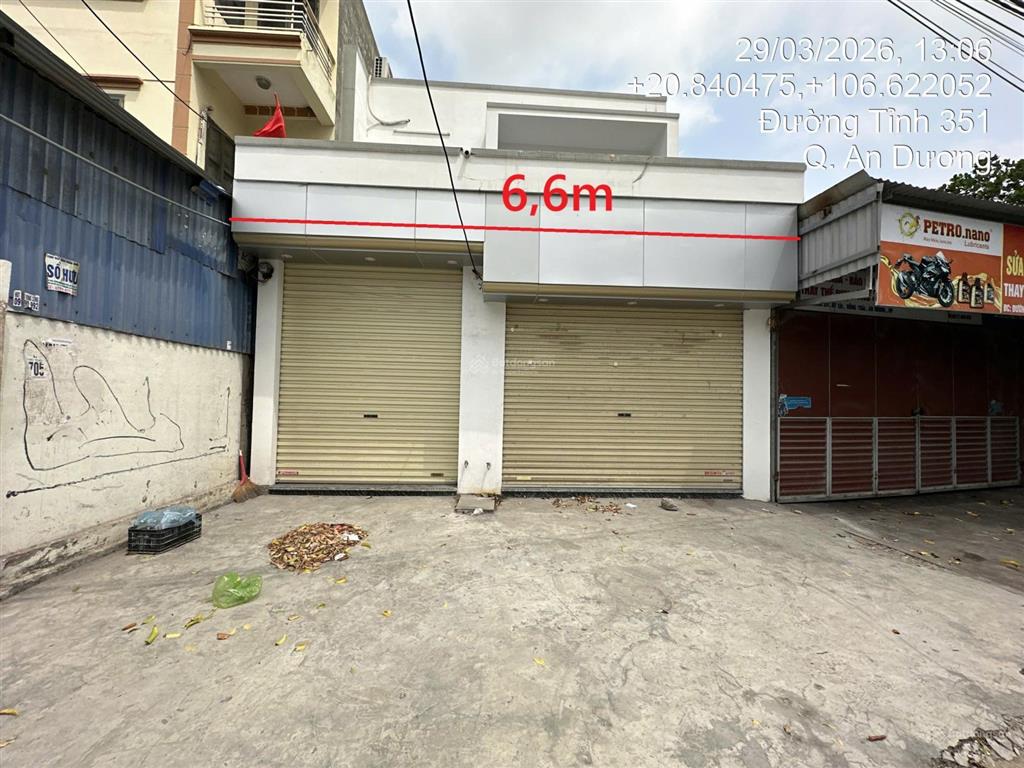 Cần bán nhà mặt đường 351 (an dương) mặt tiền 6,6m