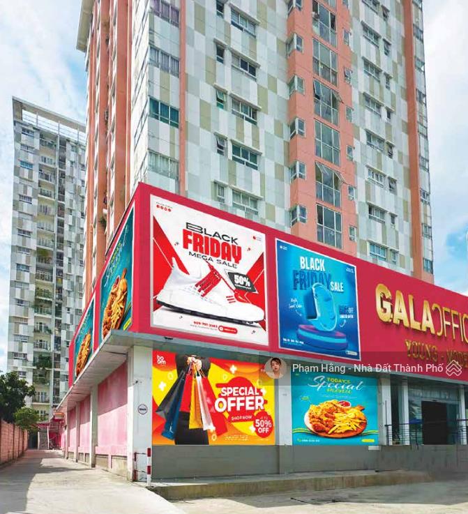 Cho thuê shophouse chung cư 3000m2, gò vấp
