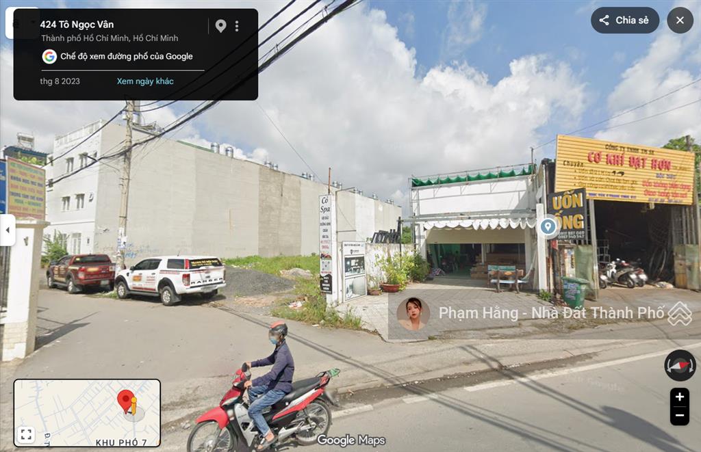 Cho thuê đất tô ngọc vân q12 1800m2 giá 60tr/tháng