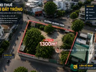 Cho thuê 1300m2 đất gò vấp 120tr/tháng