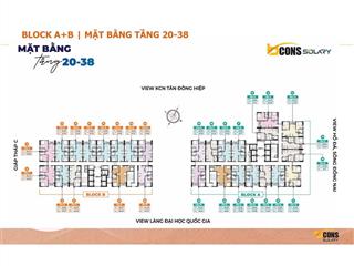 Căn 2pn 2wc rẻ nhất bcons solary, để giá vốn cho anh chị thiện chí mua, tầng trung view không chắn