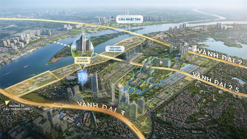 Mở bán đợt 1 sunshine river parkciputra hanoi. chiết khấu 12%, htls 0% giá từ 104tr/m2. ký cđt