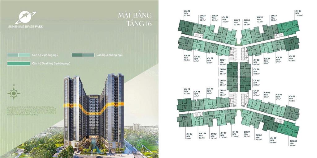 Mở bán đợt 1 sunshine river parkciputra hanoi. chiết khấu 12%, htls 0% giá từ 104tr/m2. ký cđt