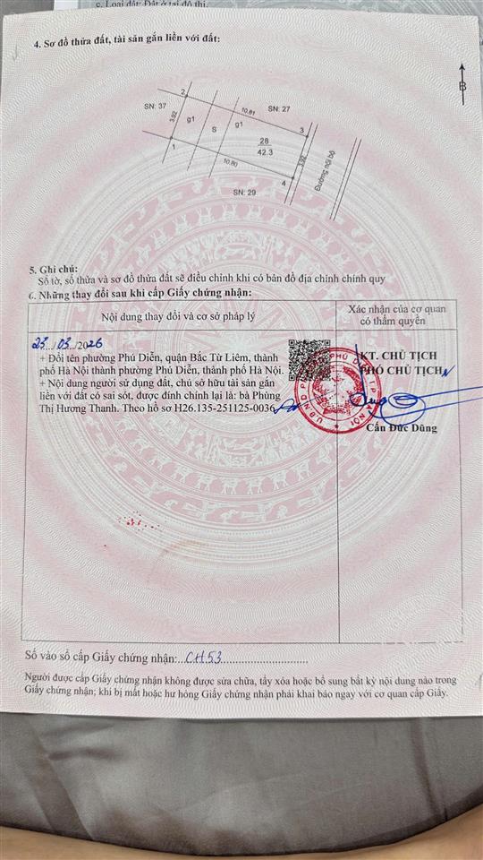 Bán nhà riêng tại hồ tùng mậu, 350 triệu / m2, 42.3 m2, 2pn, 1wc, hàng hiếm tại giá siêu hời