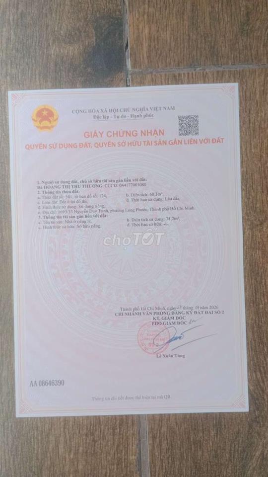 bán nhà nguyễn duy trinh Q.9