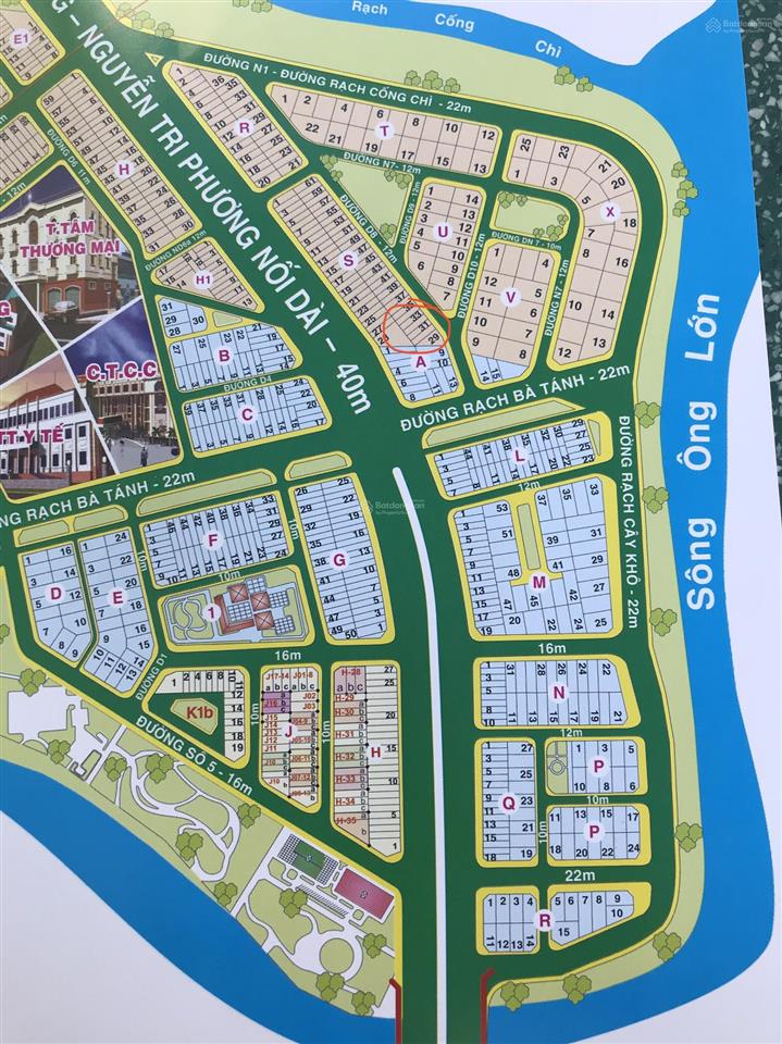 Chính chủ cần bán gấp nền đất kdc đại phúc green villas phạm hùng, bình hưng. giá bán 76tr/m2 tl
