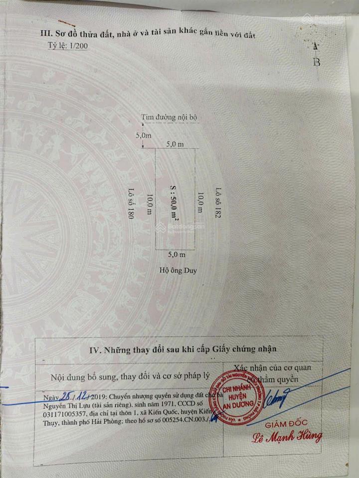 Bán nhà tại vân tra, an đồng, an dương