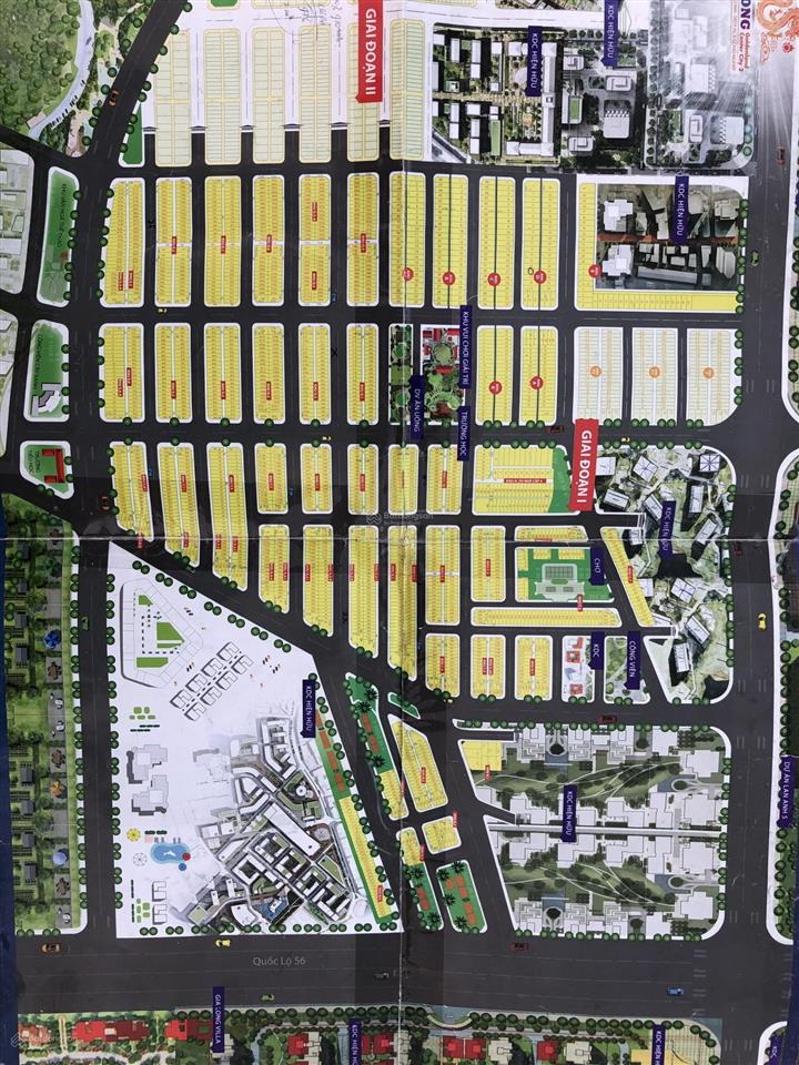 Bán đất nền dự án tại lan anh 5, quốc lộ 56, giá 1 tỷ, 100m². đường 13m, hòa long, bà rịa