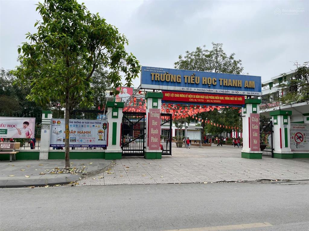 Bán đất phân lô tái định cư thanh am 75m² , mt 5,6m vỉa hè ôtô tránh giá 16,3 tỷ tl .