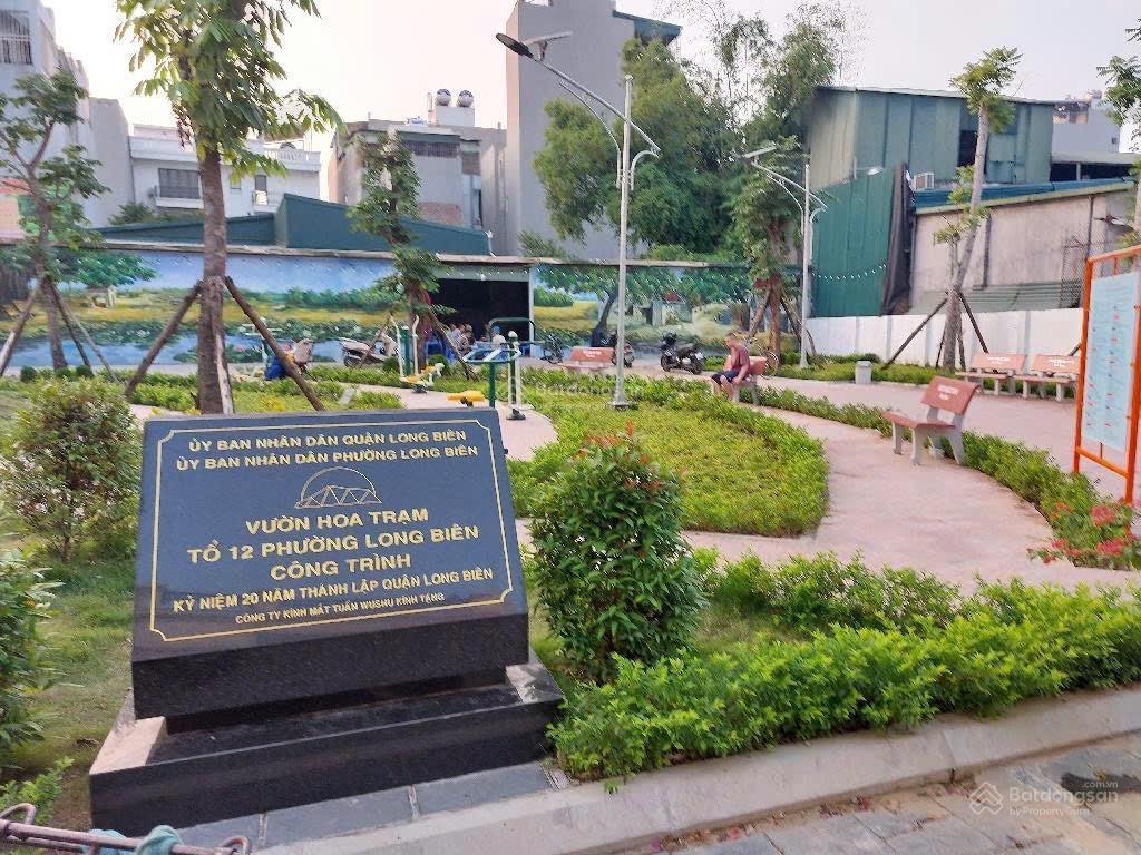 Bán lô đất mặt vườn hoa phố trạm, ô tô tránh, 120m2, mặt tiền 5m, giá chỉ nhỉnh 26 tỷ.